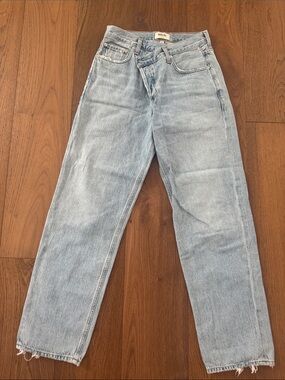Agolde Light Blue Relaxed Straight Leg womens Jeans